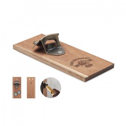 Wall mounted bottle opener